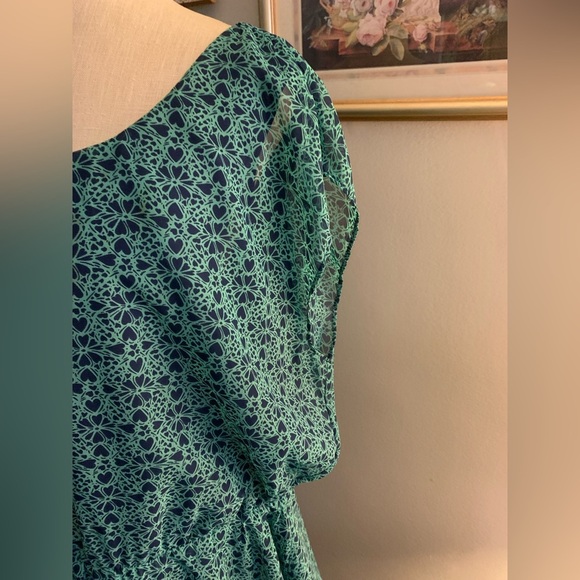 GAP Green and Navy Heart Dress XXL - Picture 15 of 15